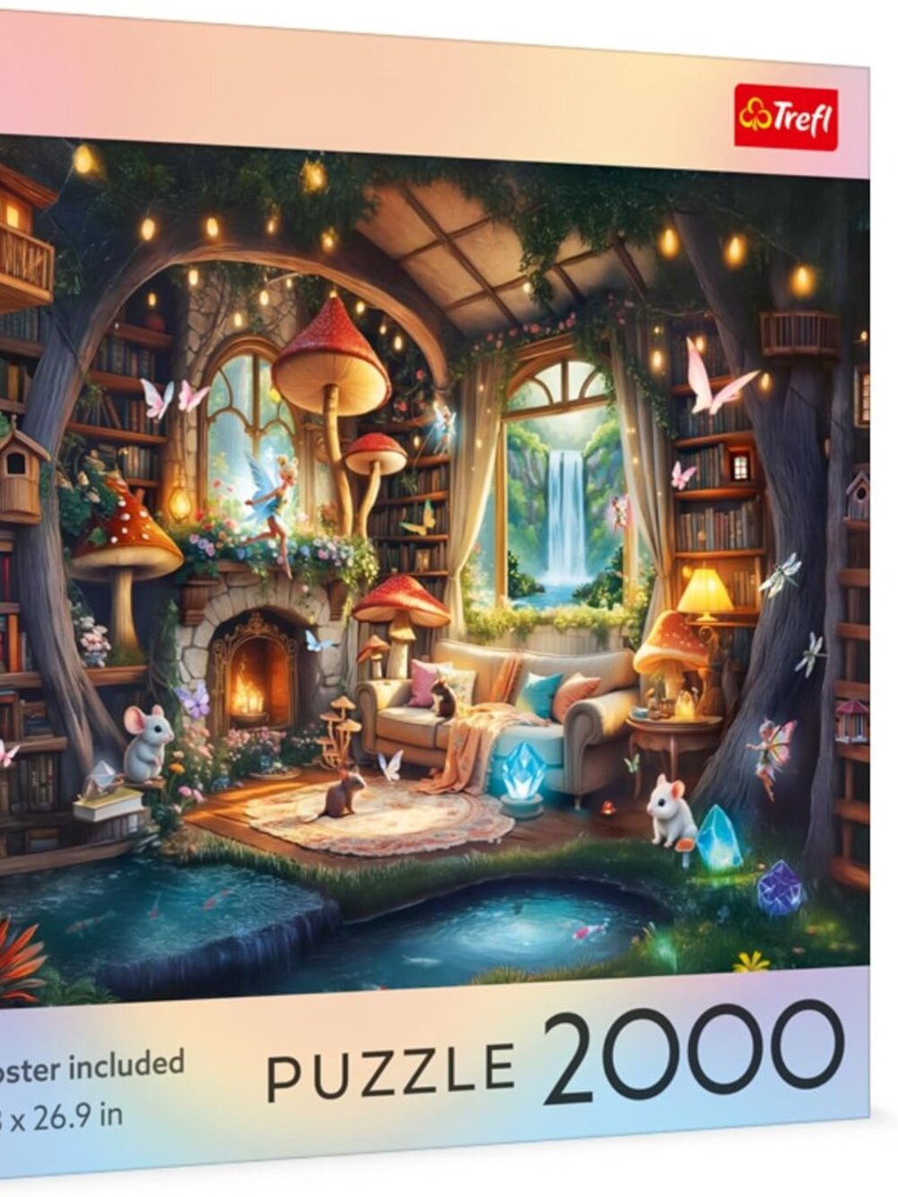 NIB Trefl Fairy Tale Cottage - 2000 Piece Puzzle 37.8"x26.9"